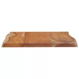 tömör akácfa téglalap alakú asztallap 50x40x2,5 cm