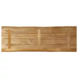 tömör nyers mangófa természetes élű asztallap 120 x 40 x 2,5 cm