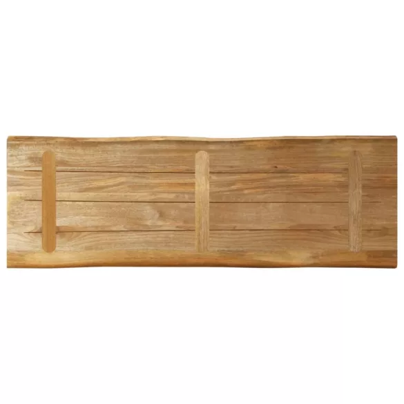 tömör nyers mangófa természetes élű asztallap 120 x 40 x 2,5 cm