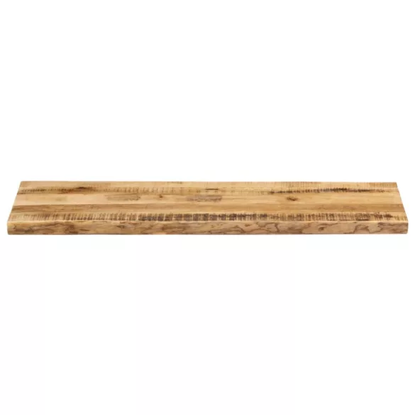 tömör nyers mangófa természetes élű asztallap 140 x 40 x 2,5 cm