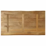 tömör nyers mangófa természetes élű asztallap 120 x 60 x 2,5 cm