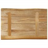 tömör nyers mangófa természetes élű asztallap 50 x 40 x 3,8 cm