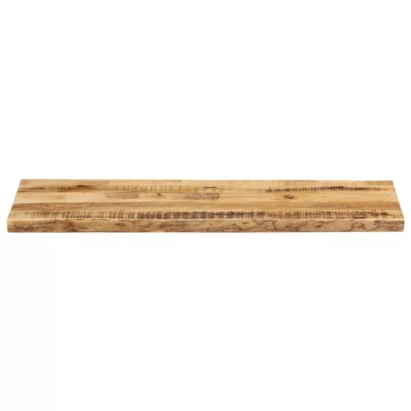 tömör nyers mangófa természetes élű asztallap 120 x 40 x 3,8 cm