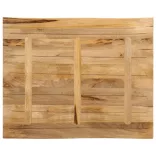 tömör nyers mangófa természetes élű asztallap 90 x 80 x 3,8 cm