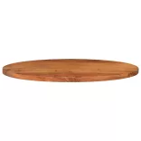 tömör akácfa ovális asztallap 90 x 40 x 2,5 cm