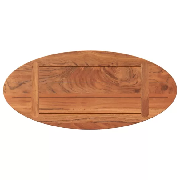 tömör akácfa ovális asztallap 80 x 40 x 3,8 cm