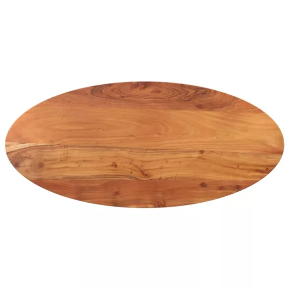 tömör akácfa ovális asztallap 110 x 50 x 3,8 cm