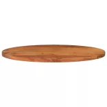 tömör akácfa ovális asztallap 120 x 50 x 3,8 cm