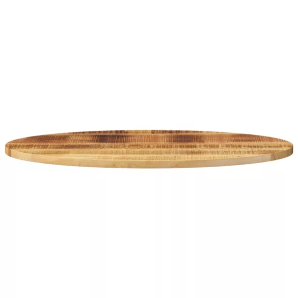 tömör nyers mangófa ovális asztallap 140 x 50 x 3,8 cm