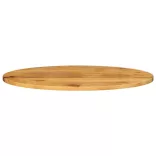tömör nyers mangófa ovális asztallap 140 x 50 x 3,8 cm