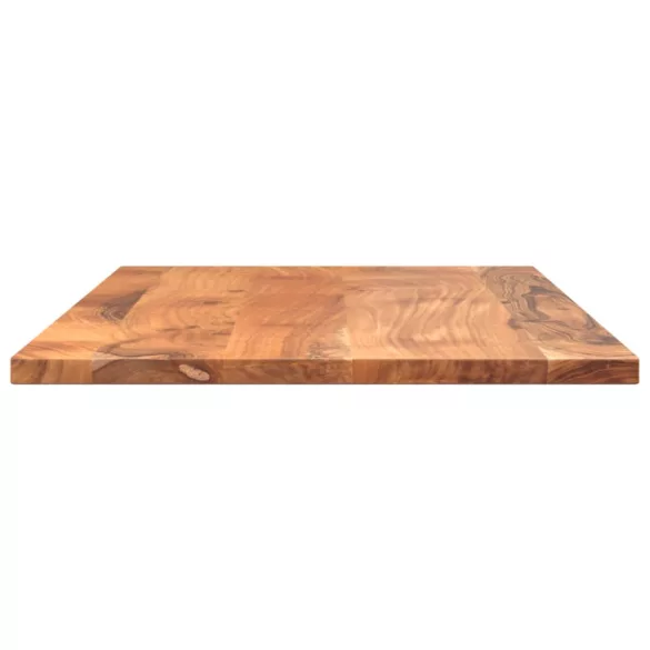 tömör akácfa téglalap alakú asztallap 80x50x2,5 cm