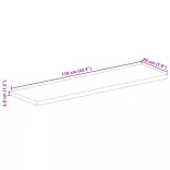 tömör akácfa téglalap alakú asztallap 110x20x3,8 cm