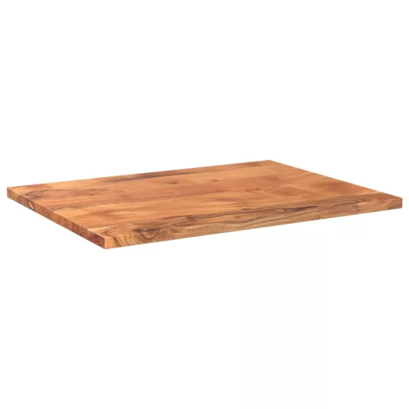 tömör akácfa téglalap alakú asztallap 80x50x3,8 cm
