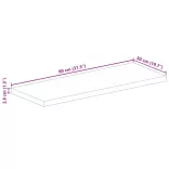 tömör akácfa téglalap alakú asztallap 80x50x3,8 cm