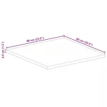 tömör akácfa négyzet alakú asztallap 60x60x3,8 cm