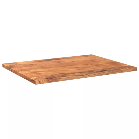 tömör akácfa téglalap alakú asztallap 80x70x3,8 cm