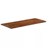 tömör újrahasznosított fa téglalap alakú asztallap 140x60x1,5cm