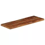 tömör újrahasznosított fa téglalap alakú asztallap 80x20x3,8 cm