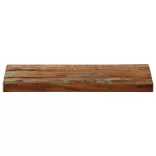 tömör újrahasznosított fa téglalap alakú asztallap 60x30x3,8 cm