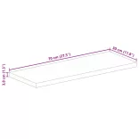 tömör újrahasznosított fa téglalap alakú asztallap 70x30x3,8 cm