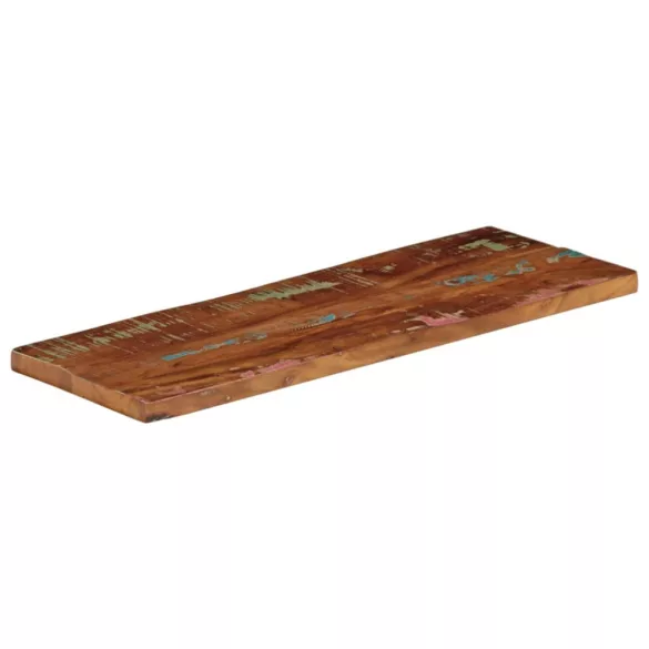 tömör újrahasznosított fa téglalap alakú asztallap 80x30x3,8 cm