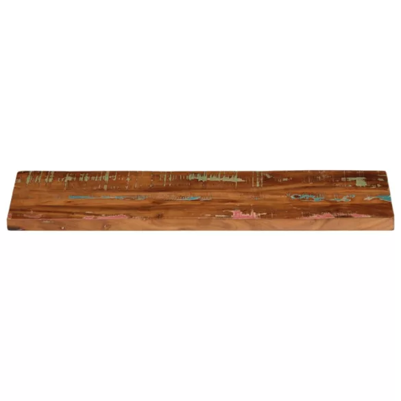 tömör újrahasznosított fa téglalap alakú asztallap 90x30x3,8 cm