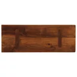 tömör újrahasznosított fa téglalap alakú asztallap 70x40x3,8 cm