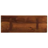 tömör újrahasznosított fa téglalap alakú asztallap 80x40x3,8 cm
