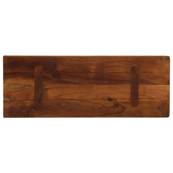 tömör újrahasznosított fa téglalap alakú asztallap 80x40x3,8 cm