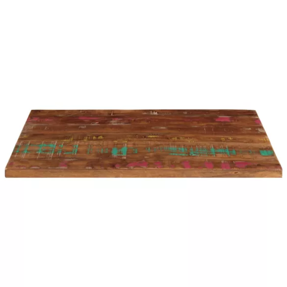 tömör újrahasznosított fa téglalap alakú asztallap 70x60x3,8 cm