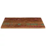 tömör újrahasznosított fa téglalap alakú asztallap 90x70x3,8 cm