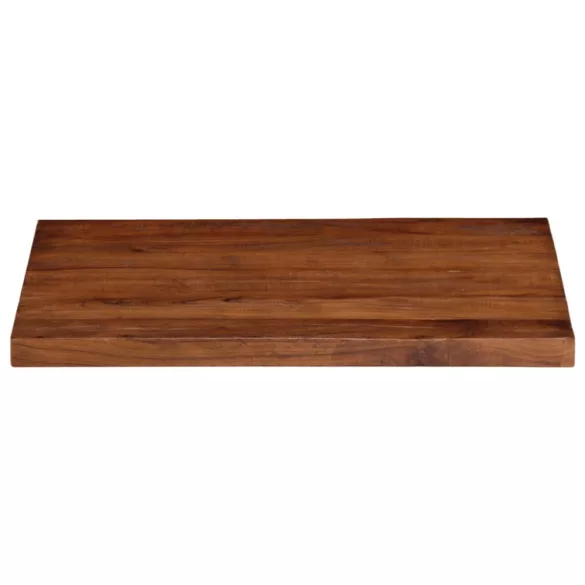 tömör újrahasznosított fa téglalap alakú asztallap 90x70x2,5 cm