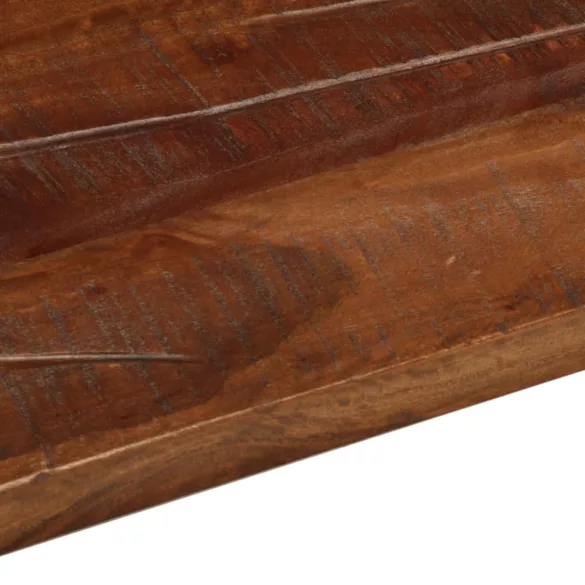 tömör újrahasznosított fa téglalap alakú asztallap 100x80x2,5cm