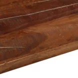 tömör újrahasznosított fa téglalap alakú asztallap 110x80x2,5cm