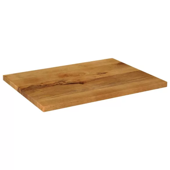 tömör mangófa téglalap alakú asztallap 90x70x3,8 cm