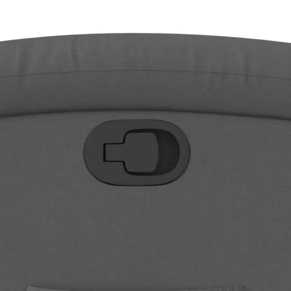 sötétszürke szövet dönthető fotel