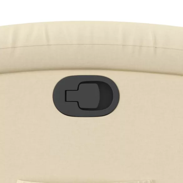 krémszínű szövet dönthető fotel