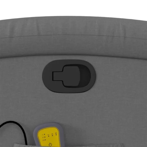 sötétszürke szövet dönthető masszázsfotel