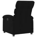 fekete szövet dönthető masszázsfotel