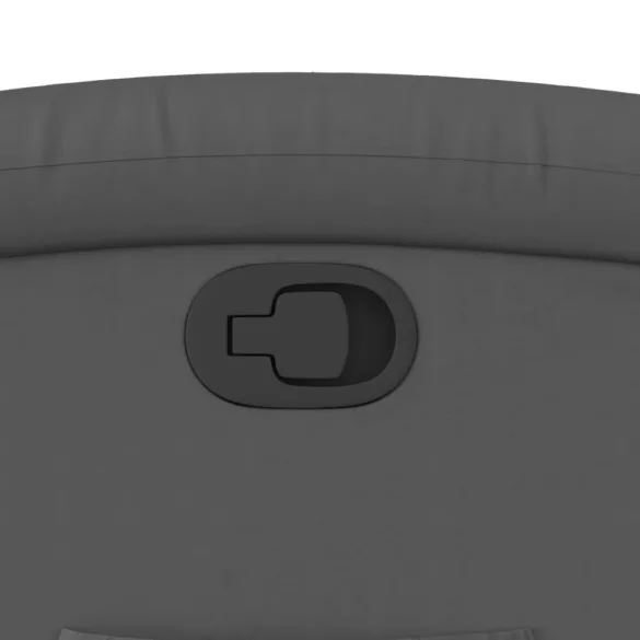 szürke műbőr dönthető fotel