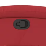 piros műbőr dönthető fotel