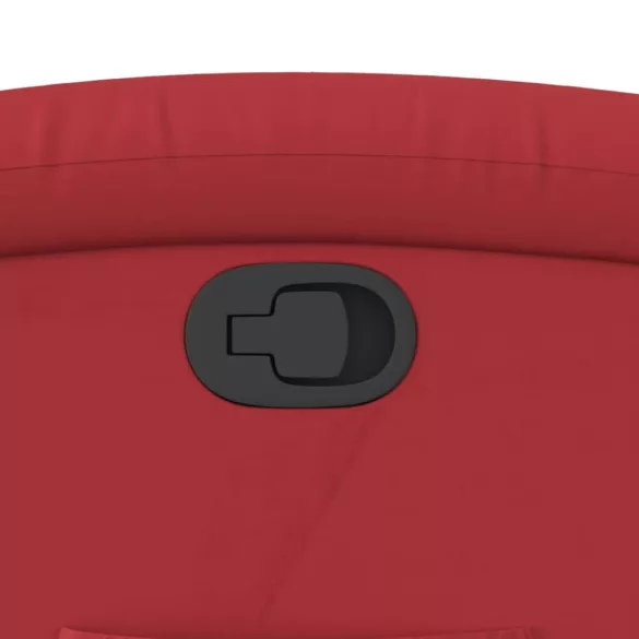 piros műbőr dönthető fotel