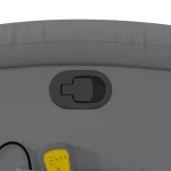 szürke műbőr dönthető masszázsfotel