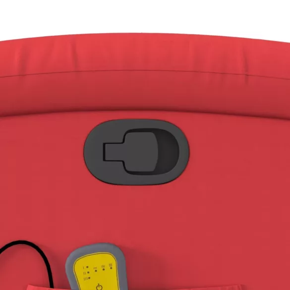 piros műbőr dönthető masszázsfotel