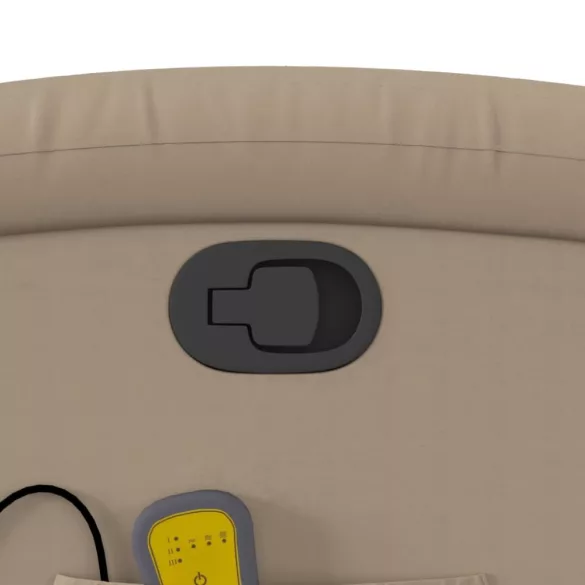 kávészínű műbőr dönthető masszázsfotel