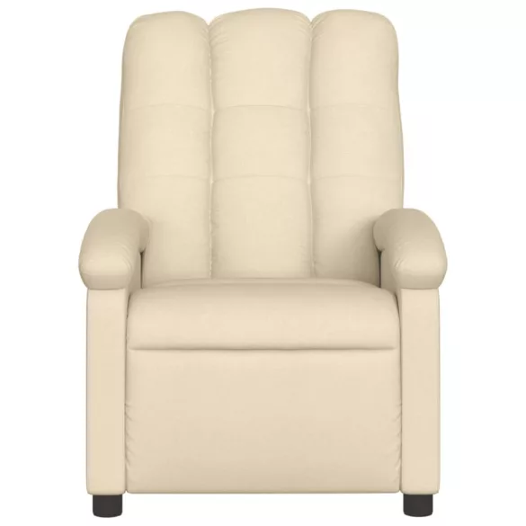 krémszínű szövet dönthető fotel