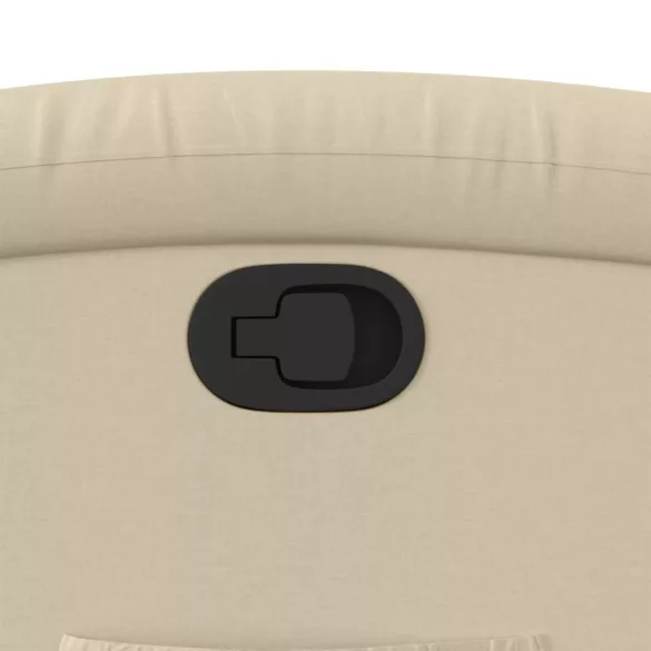 krémszínű szövet dönthető fotel