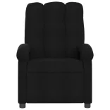 fekete szövet dönthető masszázsfotel