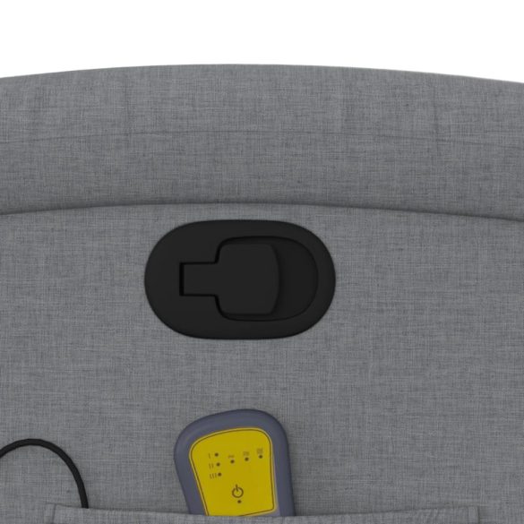 világosszürke szövet dönthető masszázsfotel