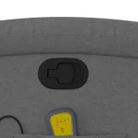 sötétszürke szövet dönthető masszázsfotel